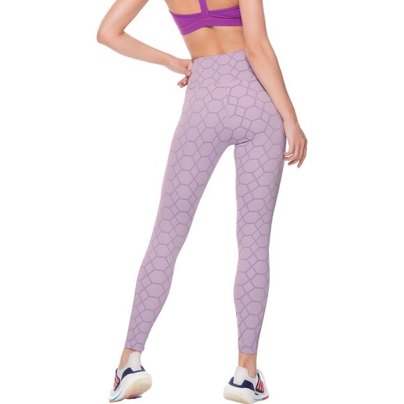 Women’s Lavender Jacquard Fabric Leggings - Size Small - Soft & Stylish - Picture 2 of 3